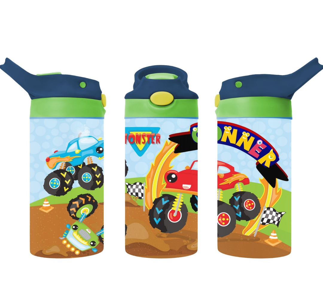 Kids Tractor Truck Tumbler, Kids Big Truck Tumbler, Kids Water Bottle, Kids FlipTop Cup, Kids Sippy Cup