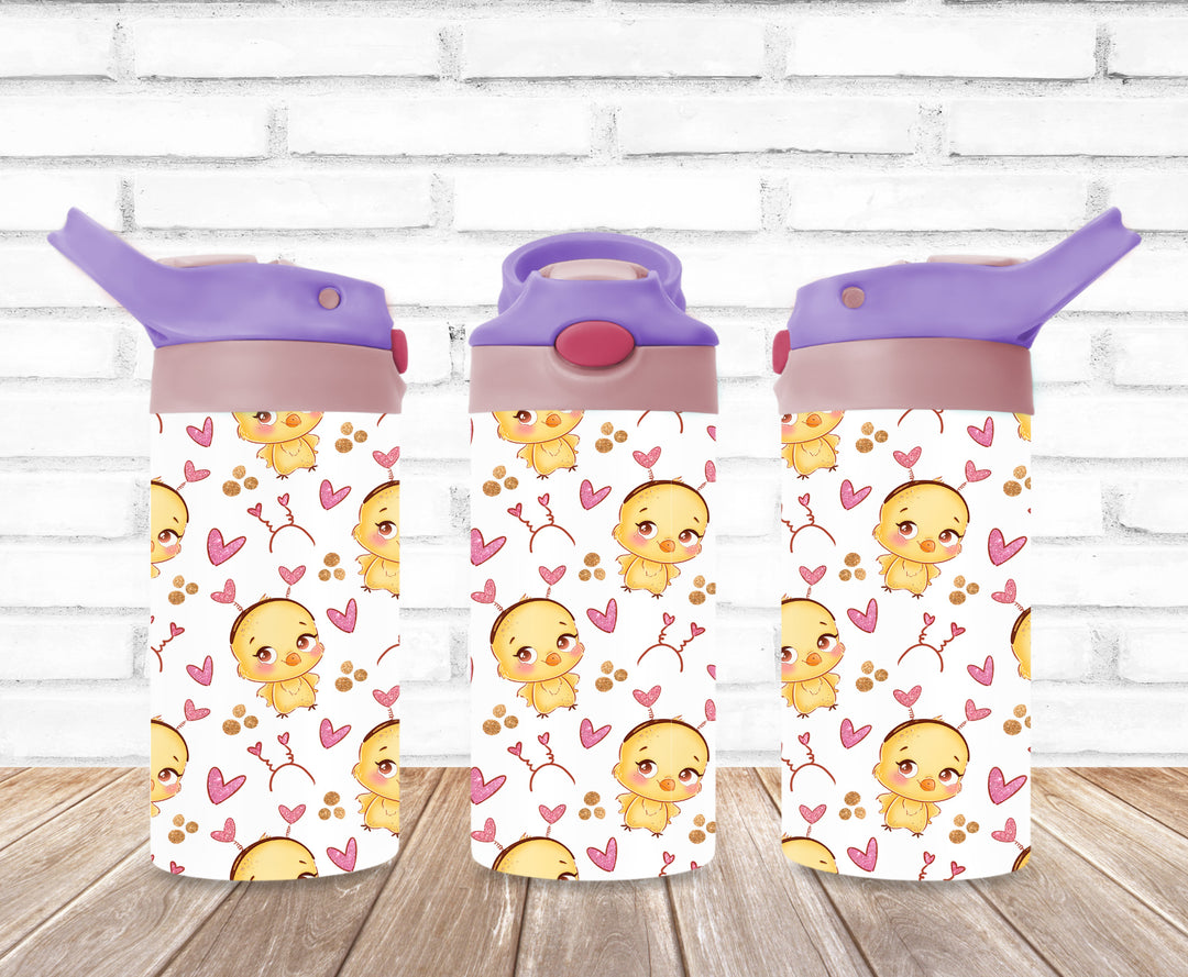 Valentine's Kids Tumbler, Easter Kids Tumbler, Chick Tumbler, Easter Tumbler, Kids Water Bottle