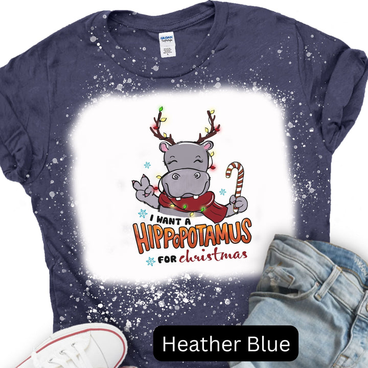 I Want a Hippopotamus for Christmas, Christmas T-shirt, Merry Christmas T-shirt