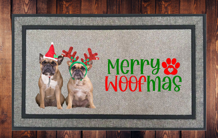 Doggie Merry Woofmas Christmas Welcome Mat - Door Mat