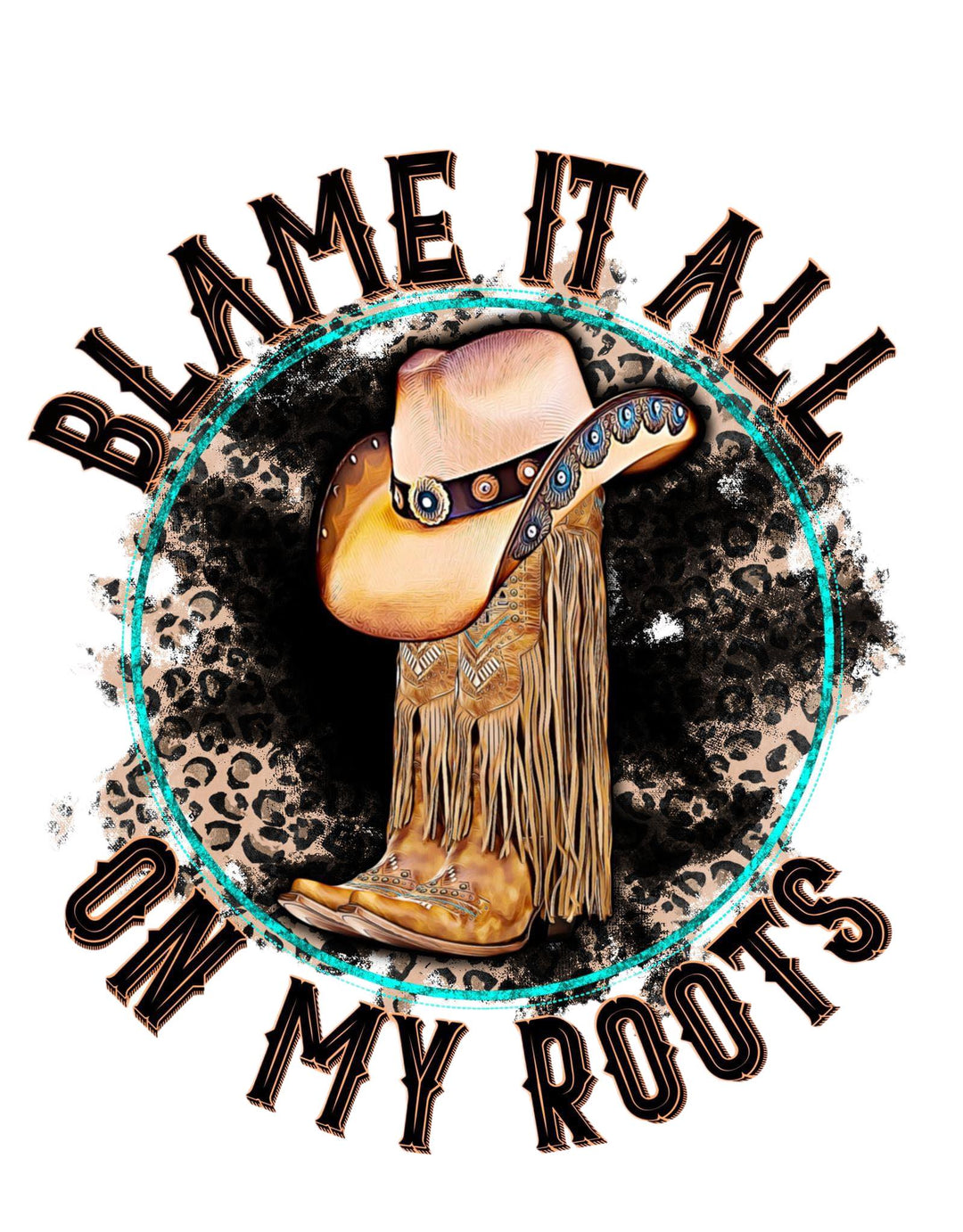 20 oz Skinny Tumbler - Blame it All on My Roots