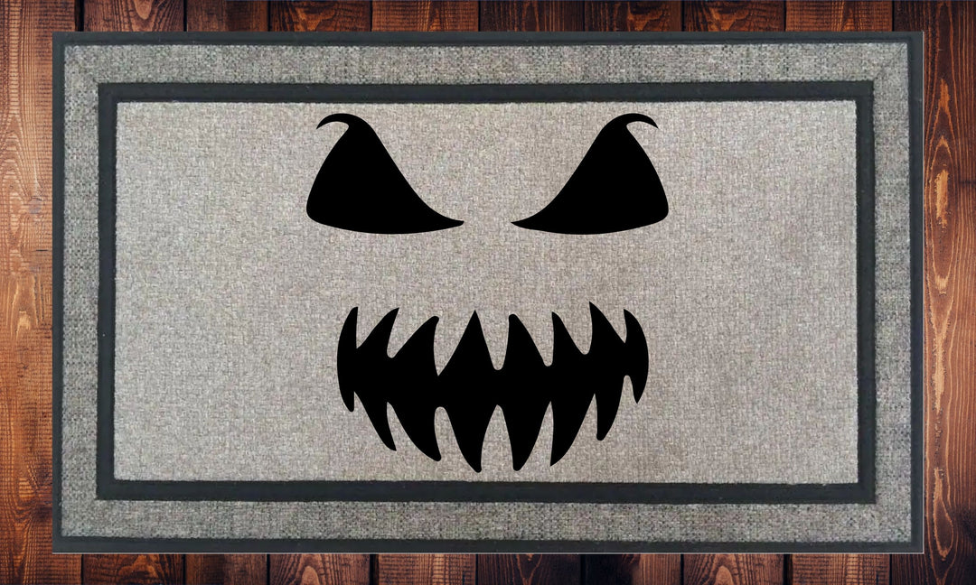 Scary Pumpkin, Halloween, Welcome Mat, Door Mat