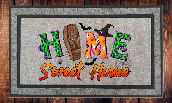 Home Sweet Home Halloween Welcome Mat, Door Mat