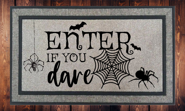 Enter if you Dare, Halloween, Welcome Mat, Door Mat
