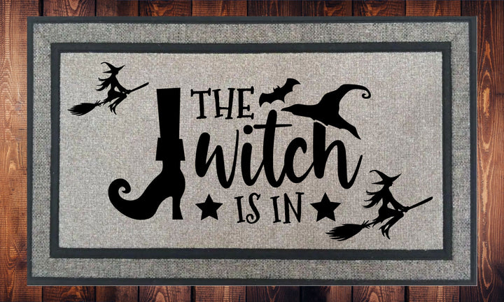 The Witch is In, Halloween, Welcome Mat, Door Mat