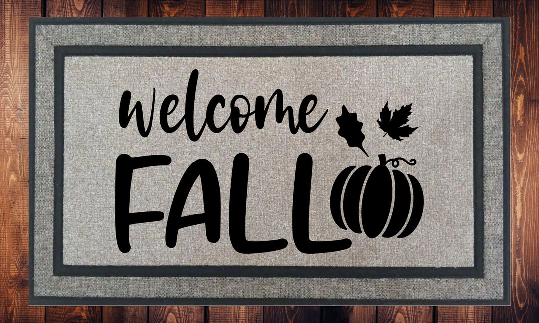 Welcome Fall, Harvest, Welcome Mat, Door Mat