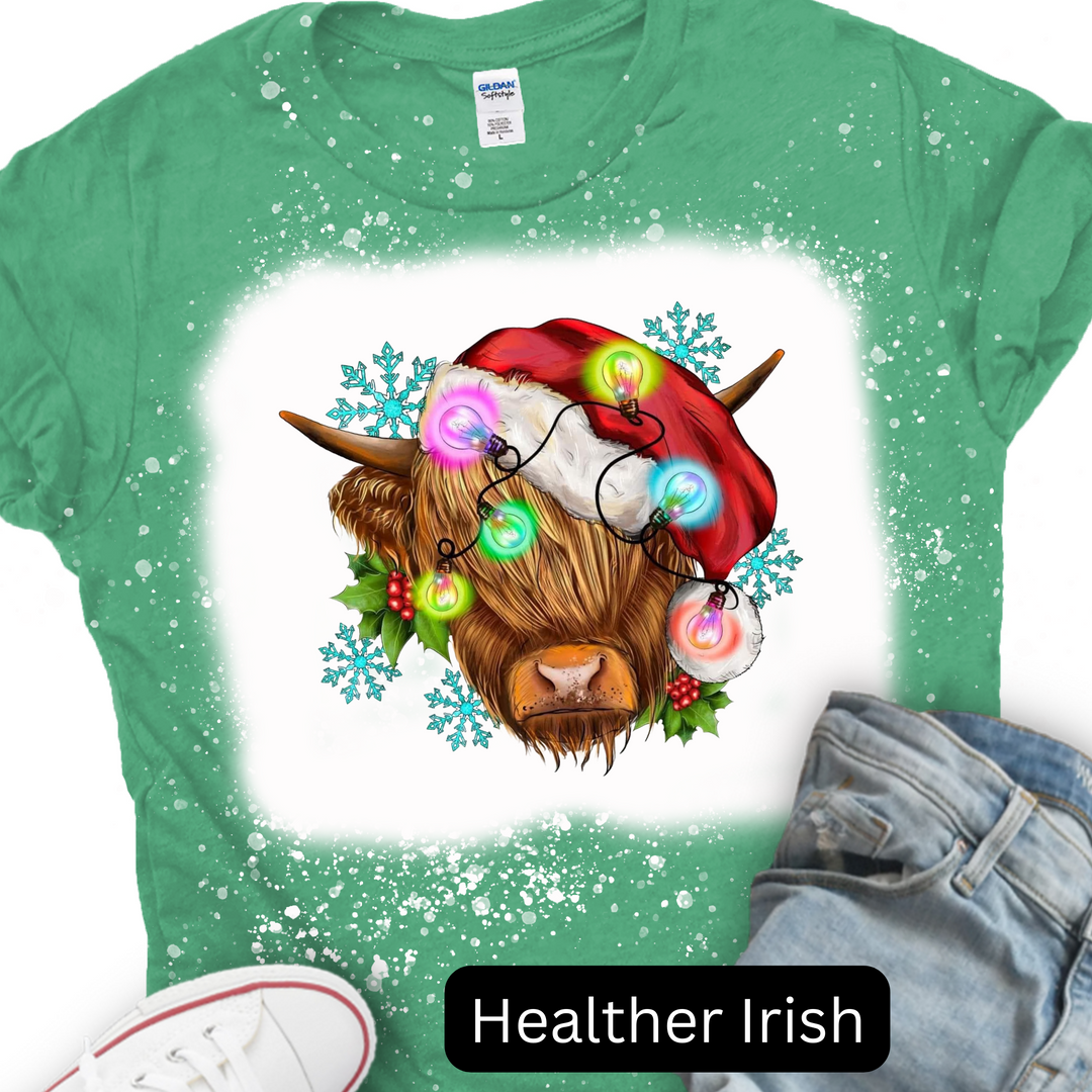 Christmas Cow T-shirt, Merry Christmas T-shirt