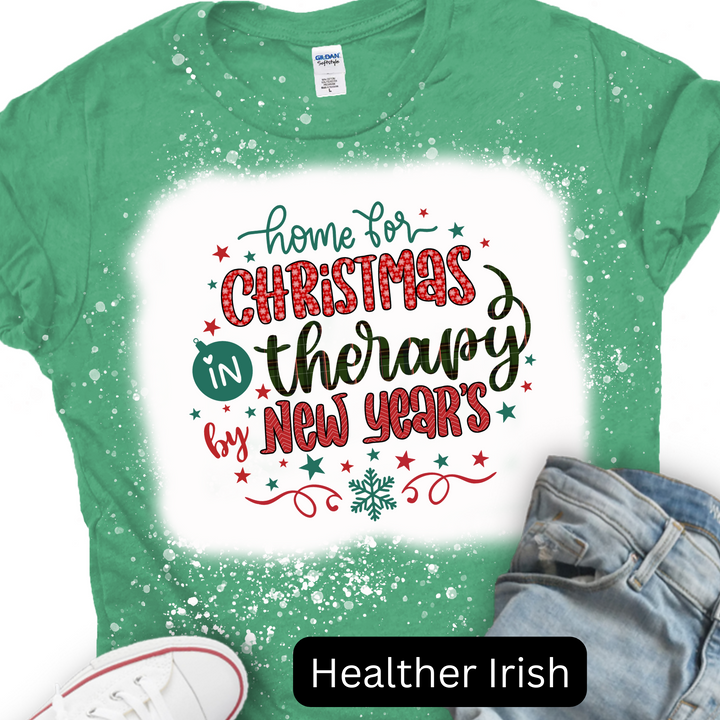 Home For Christmas in Therapy by New Years, Christmas T-shirt