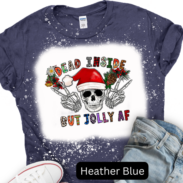 Dead Inside But Jolly AF Christmas T-shirt, Merry Christmas T-shirt