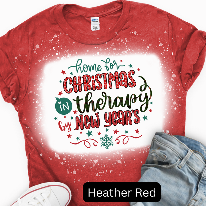 Home For Christmas in Therapy by New Years, Christmas T-shirt
