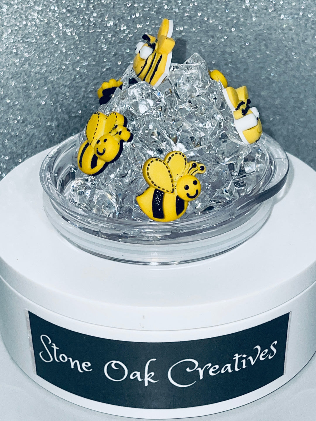 Bumble Bee Tumbler Topper 3D Decorative Lid - 20 oz lid