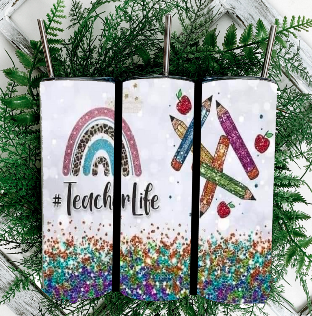 20 oz Tumbler - Teacher Gift - #Teacherlife
