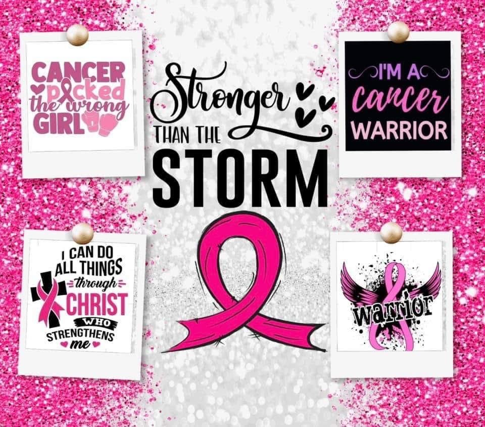 Breast Cancer Tumbler - Stronger Than the Storm