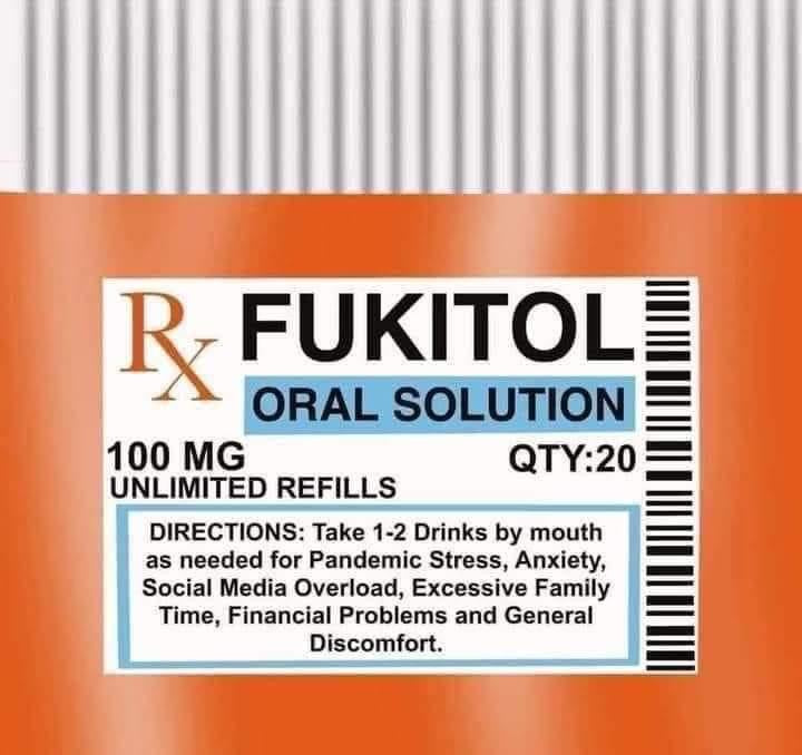 20 oz Tumbler - Fukitol Oral Solution Bottle