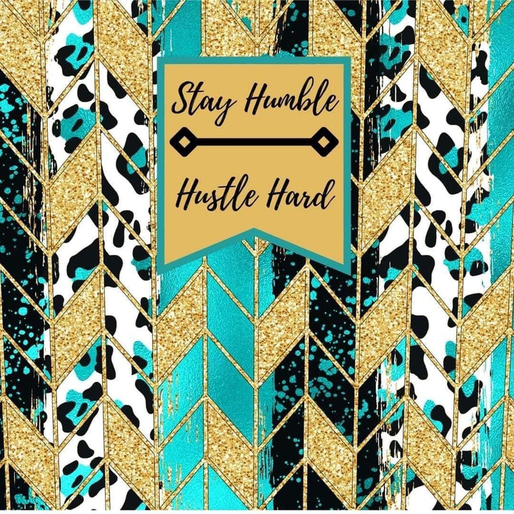 20 oz Skinny Tumbler - Stay Humble Hustle Hard