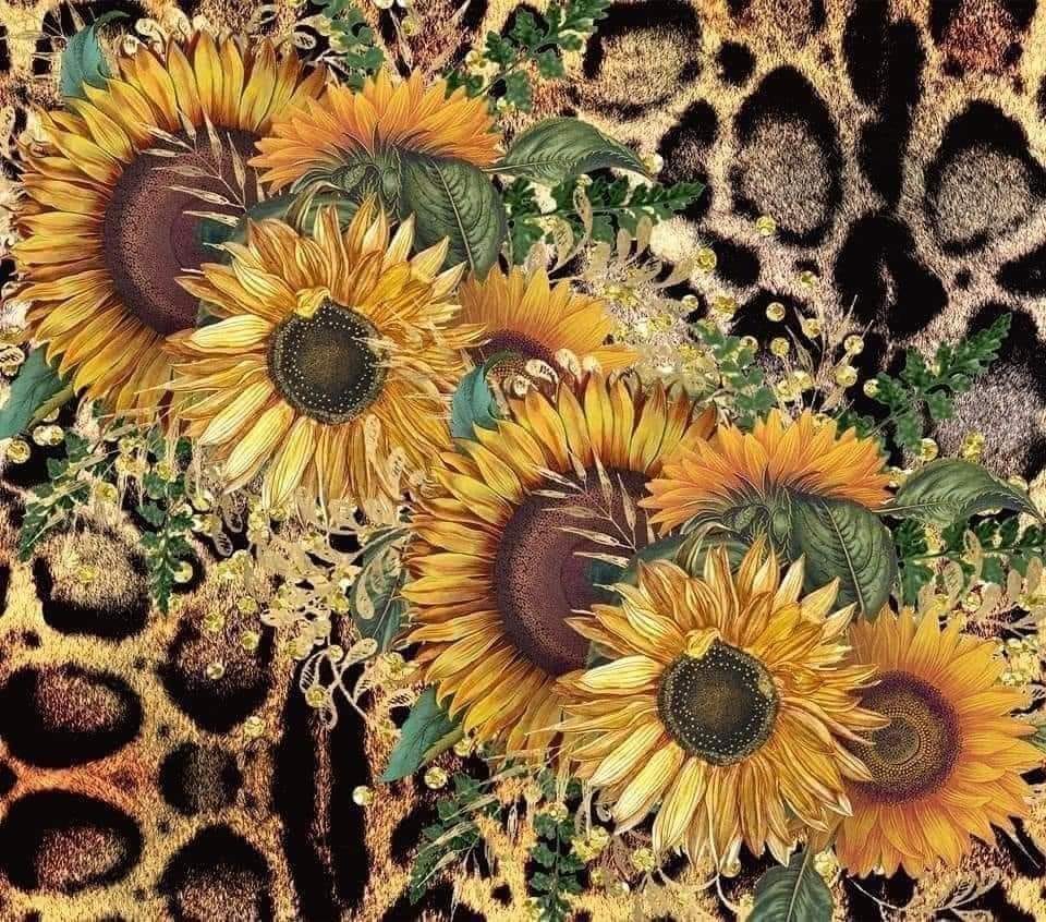 20 oz Skinny Tumbler - Sunflowers
