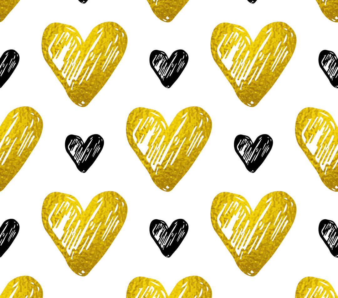 20 oz Skinny Tumbler - Hearts Yellow